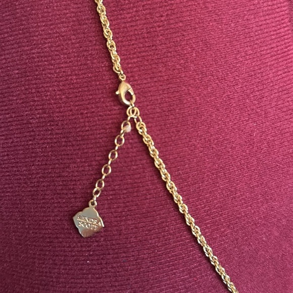 Retired Kendra Scott Rayne Gold Sea Green/Blue Necklace - Picture 5 of 7